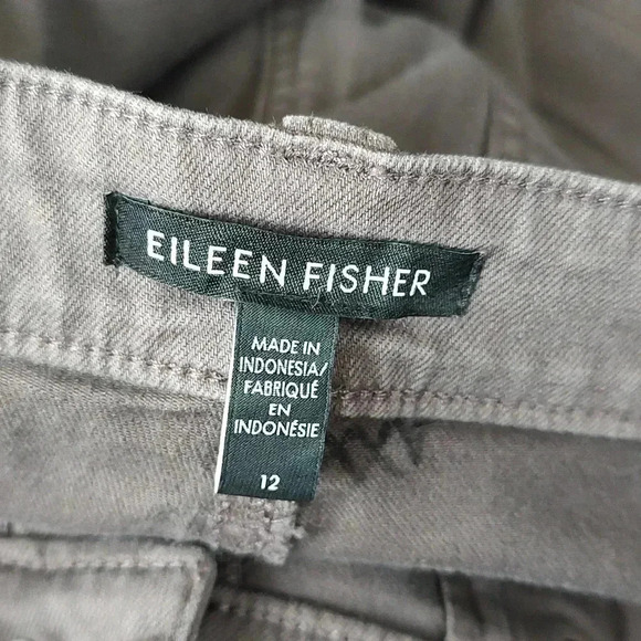 Eileen Fisher Organic Cotton Denim High-Waisted Jean Slim Fit, Full Length - Picture 6 of 6